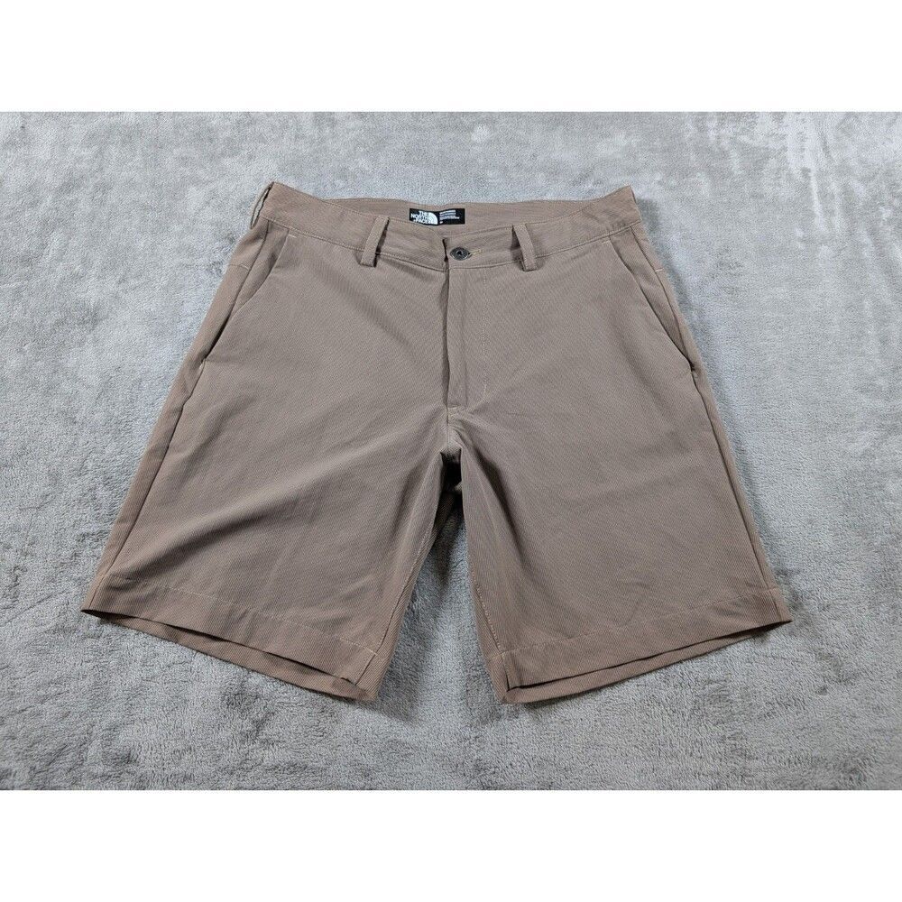 The North Face Rockaway Shorts Mens 34 Beige Nylon Stretch Hiking Outdoor - Picture 2 of 10
